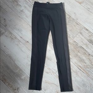 Express Black Leggings w/ faux leather side panel